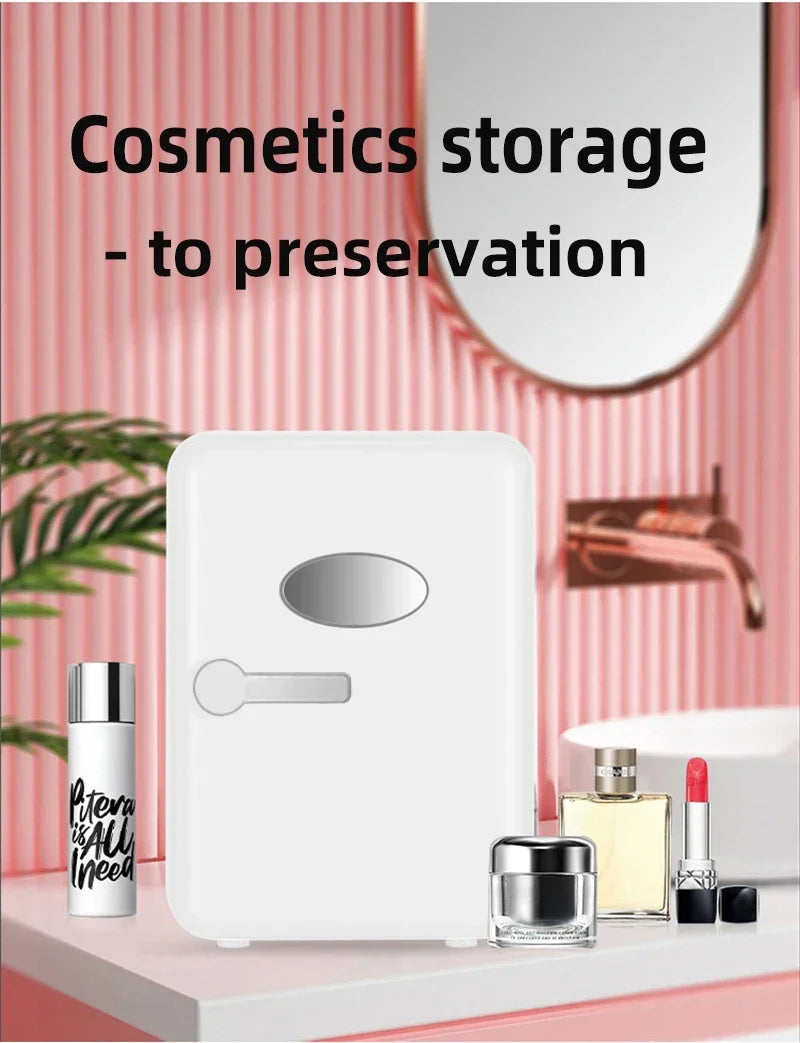 4L Mini Multifunction Refrigerator Cosmetics Mask Beverage Dormitory Refrigerators Cooler Warmer Beauty  Fridge for Car Home
