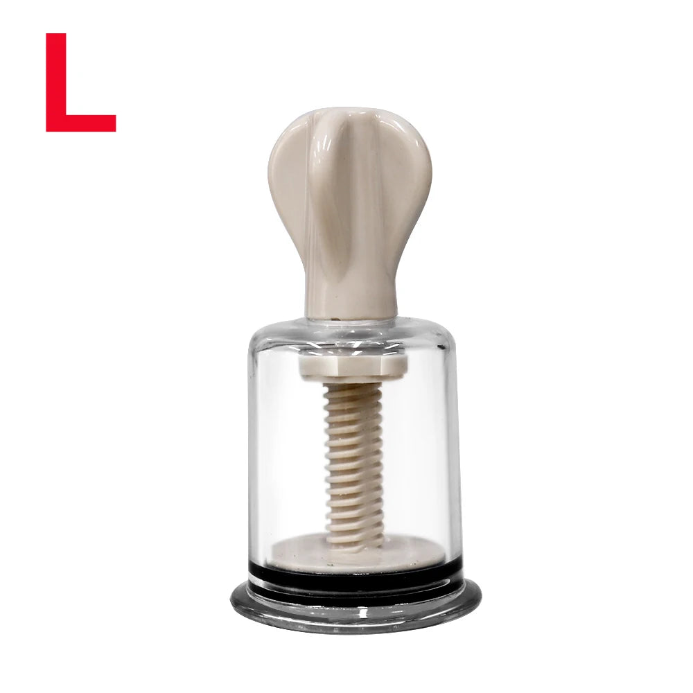 4 Sizes Cupping Therapy Set Body Massage Vacuum Rotating Handle Portable Twist Pump Suction Vacuum Nipple Suckers Cupping Cups