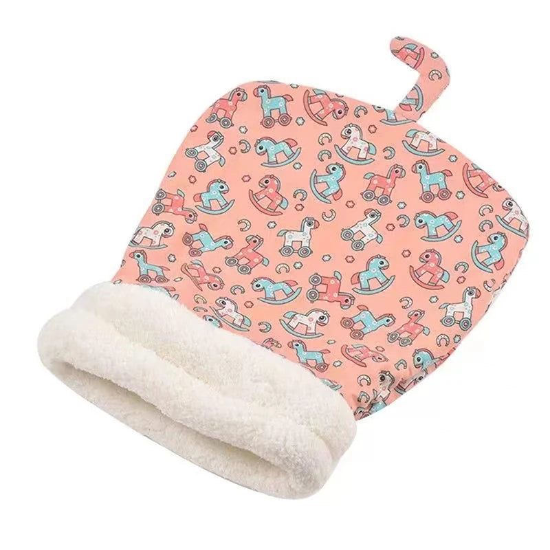 Autumn and winter warm cat kennel, closed cat bed, cute cat sleeping bag, Christmas essential pet supplies