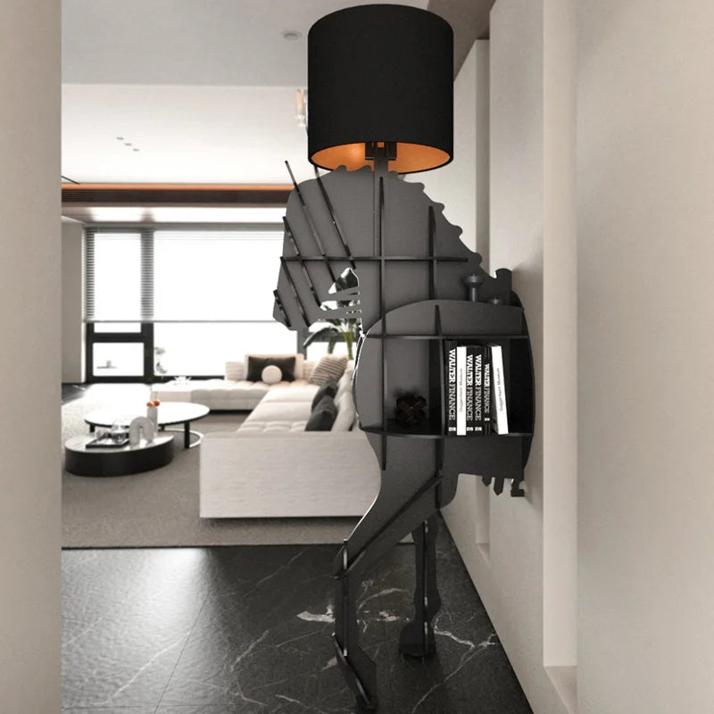 Organizer Living Room Cabinets Open Shelves Light Accent Modern Display Cabinet Storage Wall Luxury Vitrina Home Furniture