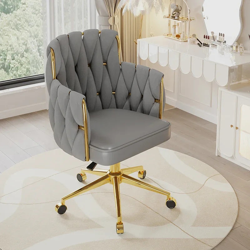 Study Throne Office Chair Vanity Modern Ergonomic Luxury Nordic Office Chair Designer Relaxing Sillas De Oficina Salon Furniture