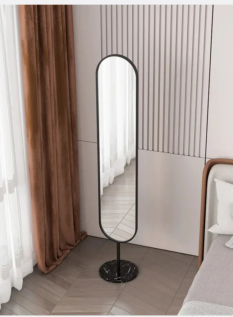 Floor Standing Mirror Decoration Modern Full Body Oval Bathroom Bedroom Mirror Funky Luxury Long Big Espelhos Home Products