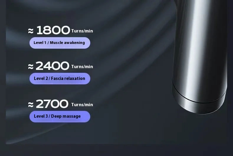 Mini Massage Massage LCD Screen 6 Heads Gun Muscle Massager Portable Electric Fascia Gun for Neck Foot Body Fascia Gun