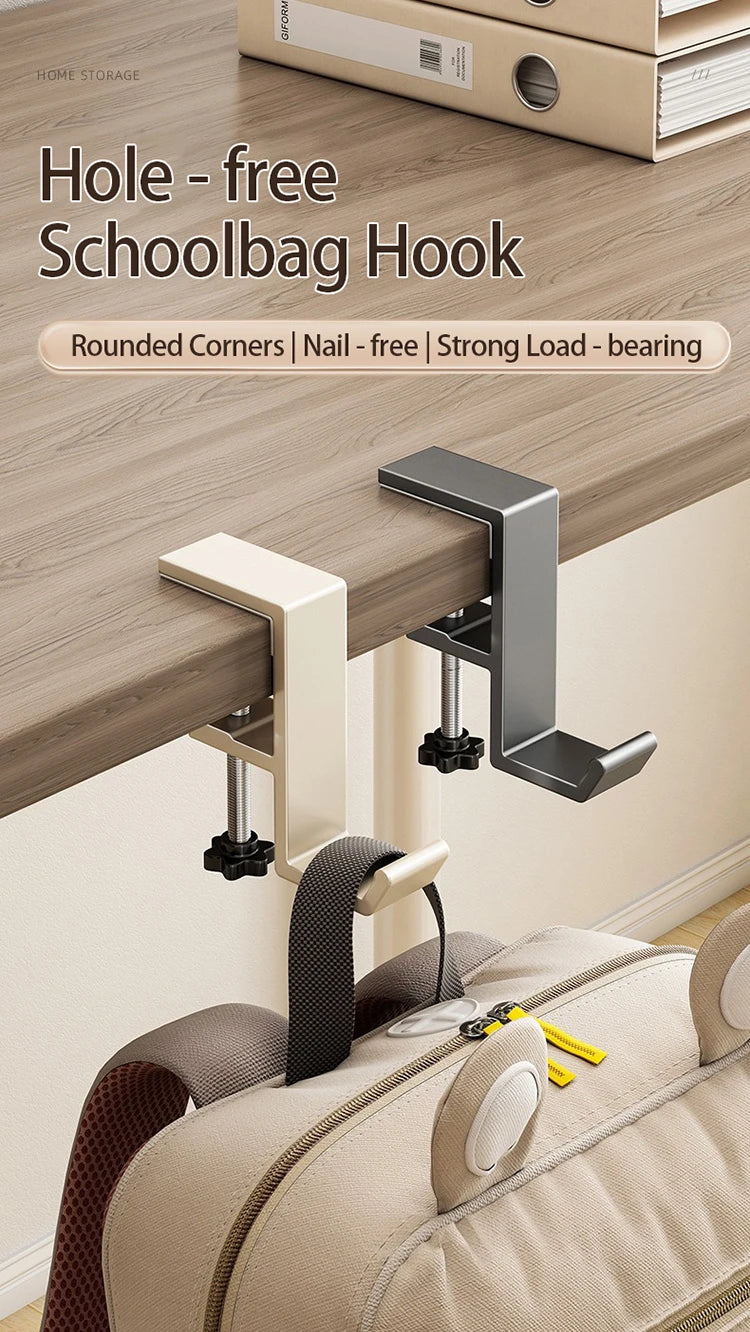 1pcs Punch-free Desk Hook Adjustable Desk Edge Hook Multi - Functional Gaming Headset Hanging Hook Home Office Organizer