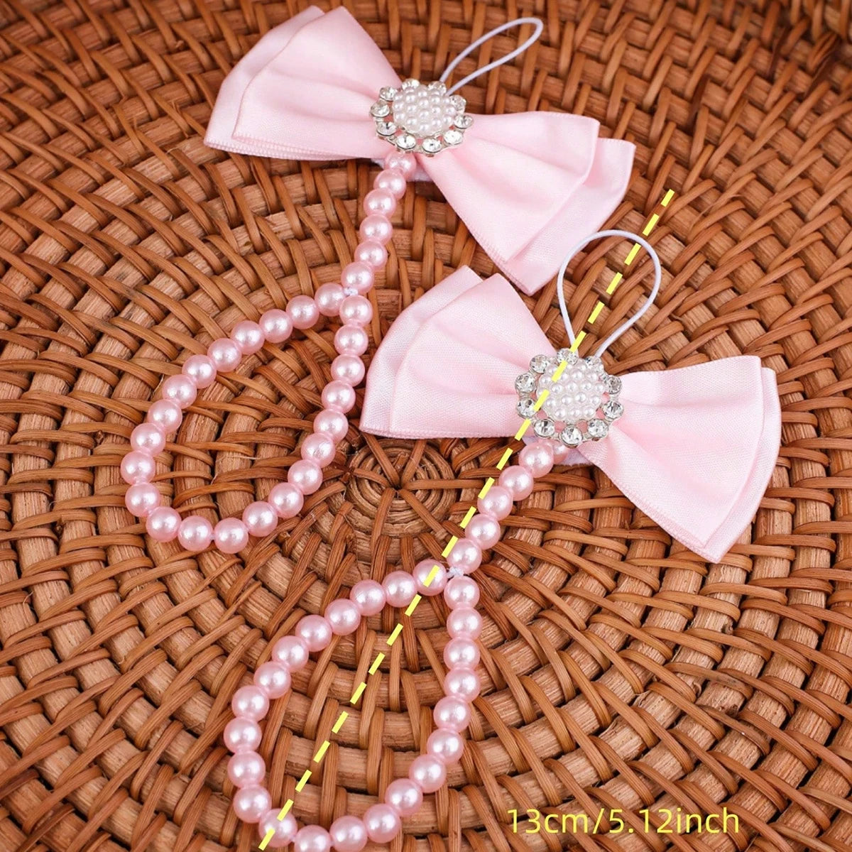 Ylsteed Newborn Girl Butterfly Knot Pearl Barefoot Sandals Infant Photography Accessories Baby Girl's Photography Props Shoes
