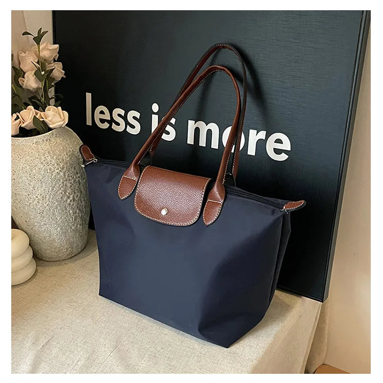 Women's shoulder bag new large-capacity tote bag armpit bag female Longxiang bag fashionable handbag