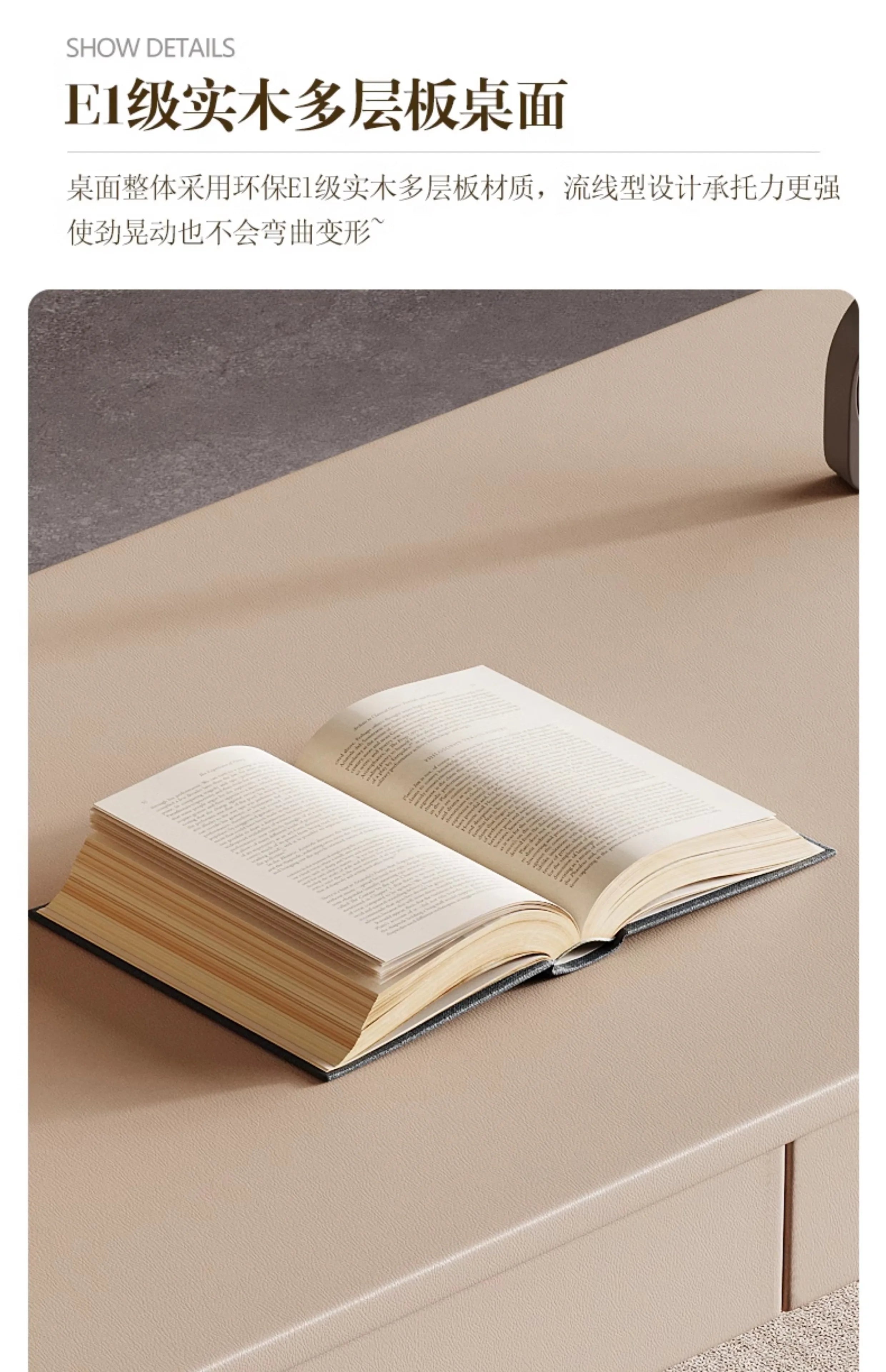 Mid-century Interior Design Office Desk Vintage Modern Light Luxury Office Desk Elegant Fashionable Home Furniture Poyta XYOD