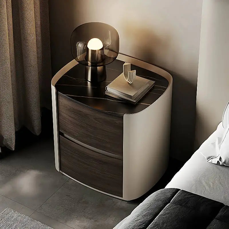Design Organizer Nightstands Nature Wood Storage Drawers Essentials Bedsides Table Bedroom Modern Mesa De Cabeceira Furniture