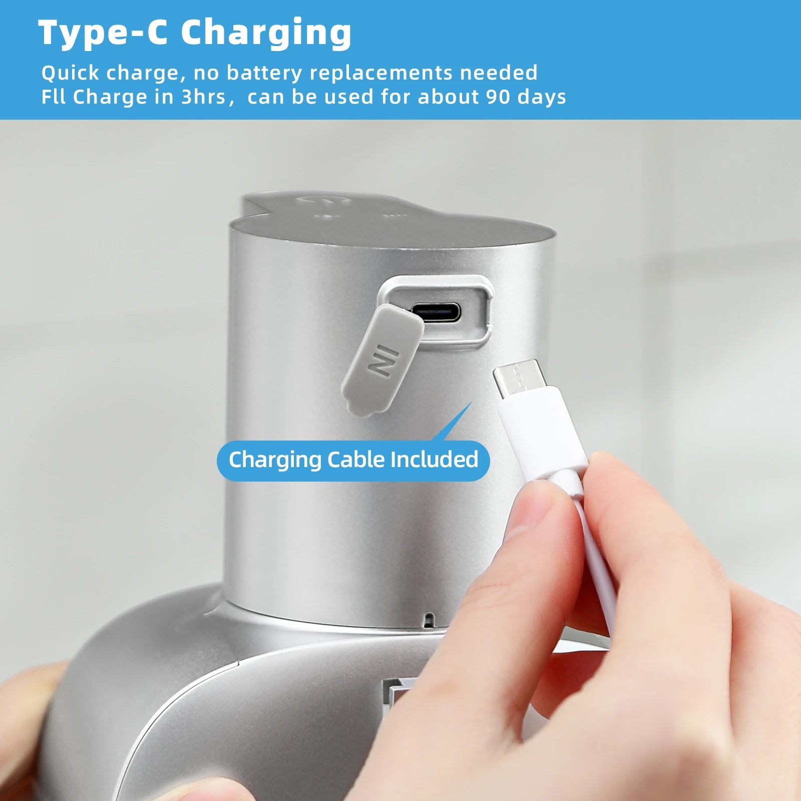 New Wall Mounted Automatic Soap Dispenser Foam Smart Hand Washing Machine 500ml Liquid Rechargeable Bathroom Induction Sensor