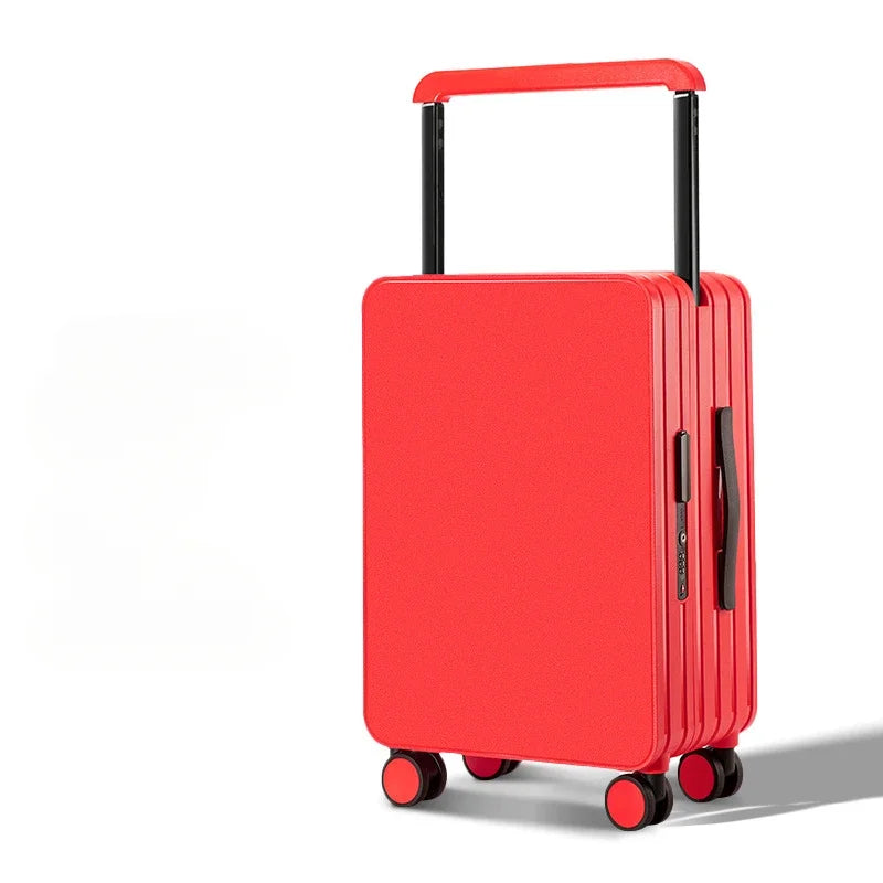 New Mid-Width Draw-Bar Luggage Large Capacity Travel Password Suitcase ABS+PC Fashion Travel Suitcase on Wheels