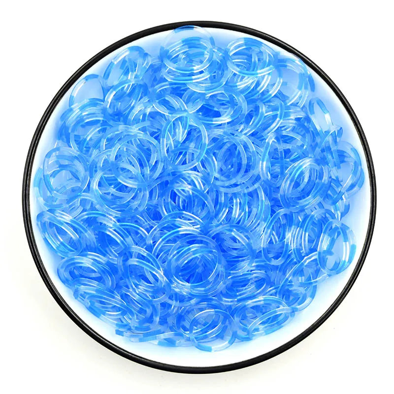 600pcs Colorful Rubber Loom Bands Refill Kit for Boy Girl DIY Craft Gift Set  Rubber Band Loom Make Bracelet Children's Toys