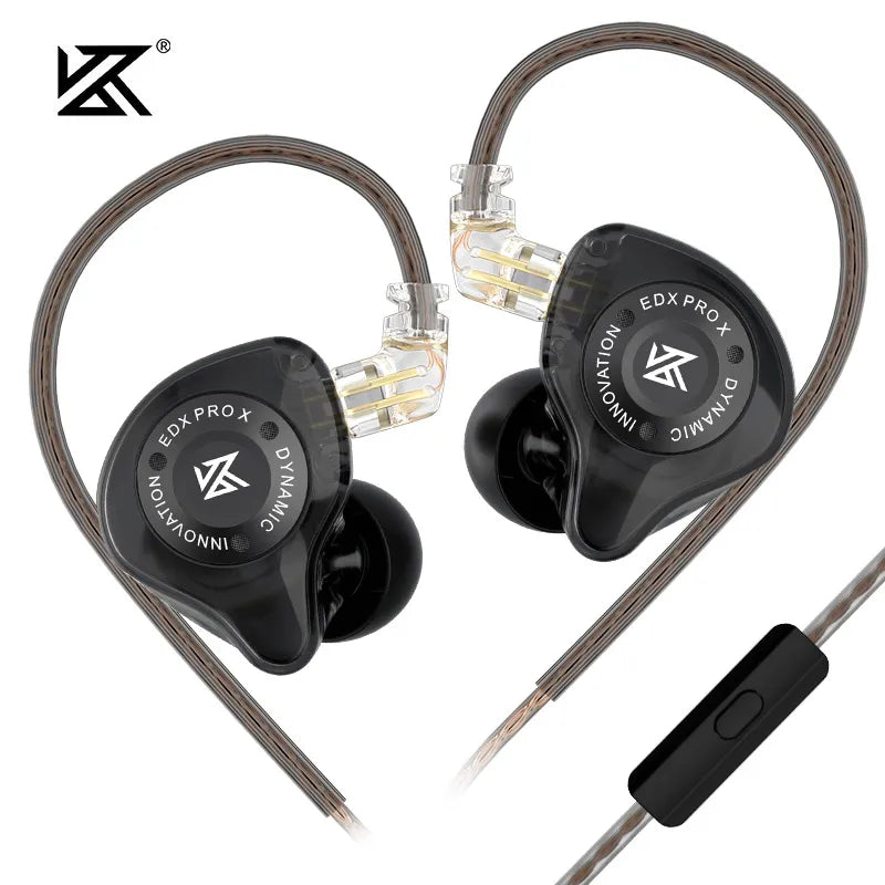 KZ EDX PRO X high-performance 10mm dynamic Hifi in ear sports music live monitoring wired headphones