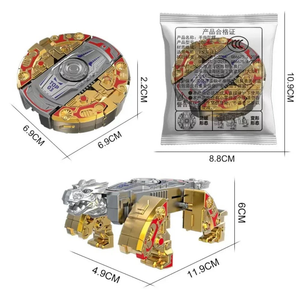 New 360 Rotating Ball Deformation Robot Fingertip Gyro Decompression Toy, Anti-compression Adult Sensory Toys, Children's Gifts