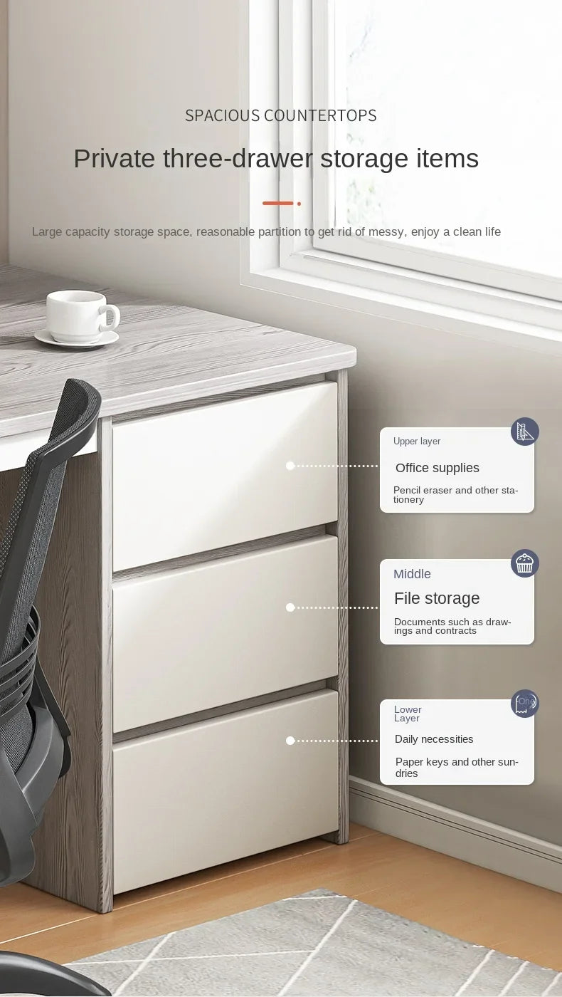 Drawers Executive Office Desk Corner Storage Living Room Supplies Computer Desks Legs European Mesa De Computador Furnitures