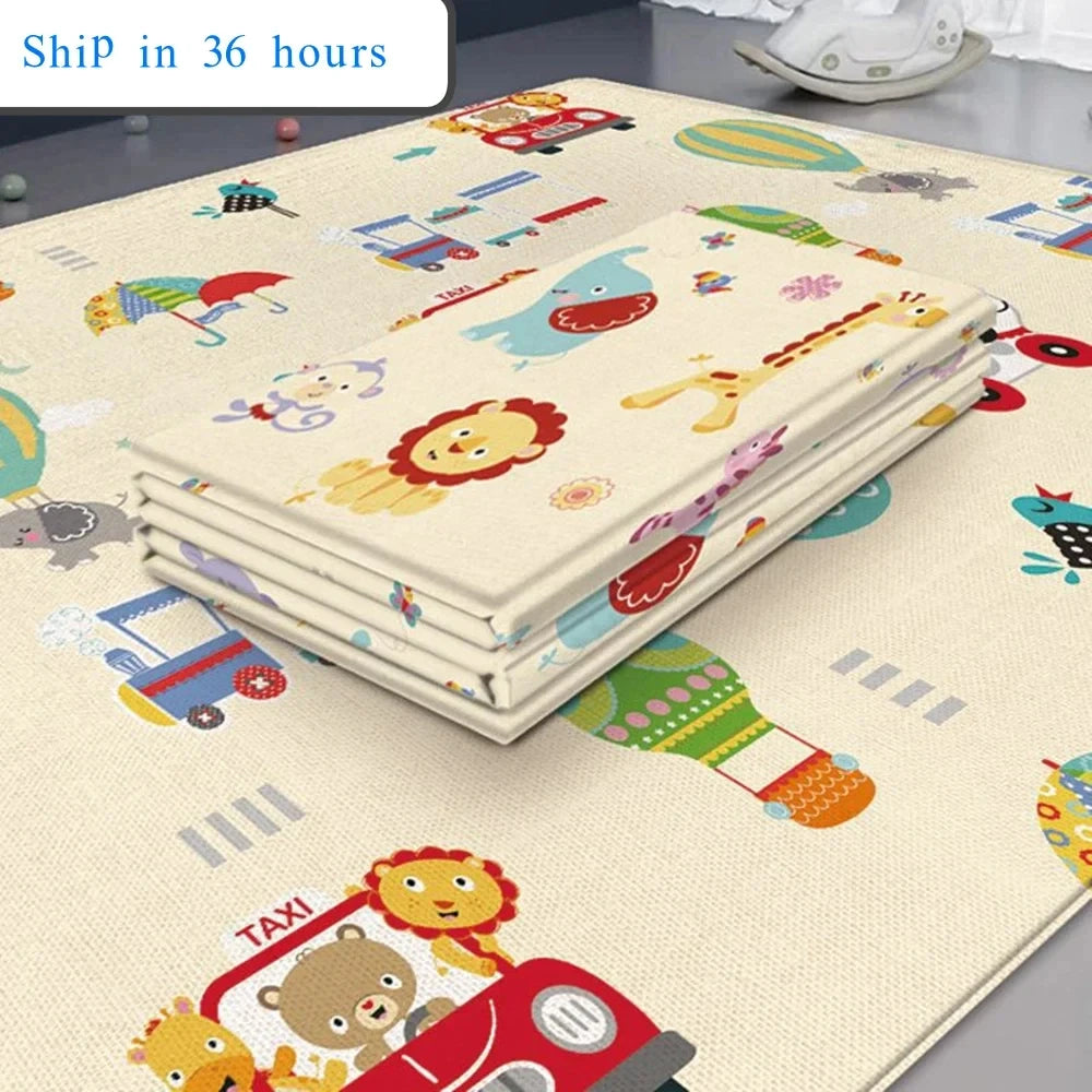 1cm EPE Environmentally Friendly Thick Baby Crawling Play Mats Folding Mat Carpet Play Mat for Children's Safety Mat Rug Playmat