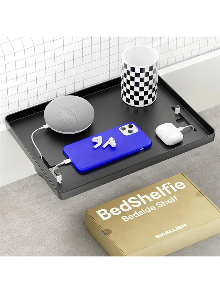 1 Bedside Shelf, Suitable For Bed, Dormitory, School, Home Storage Tray Storage Box, Bedside Table, Storage And Finishing