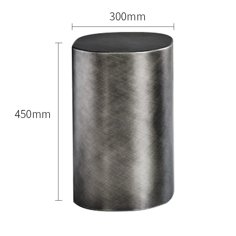 italian design antique graphite steel coffee table silver gold metal side table for living room modern