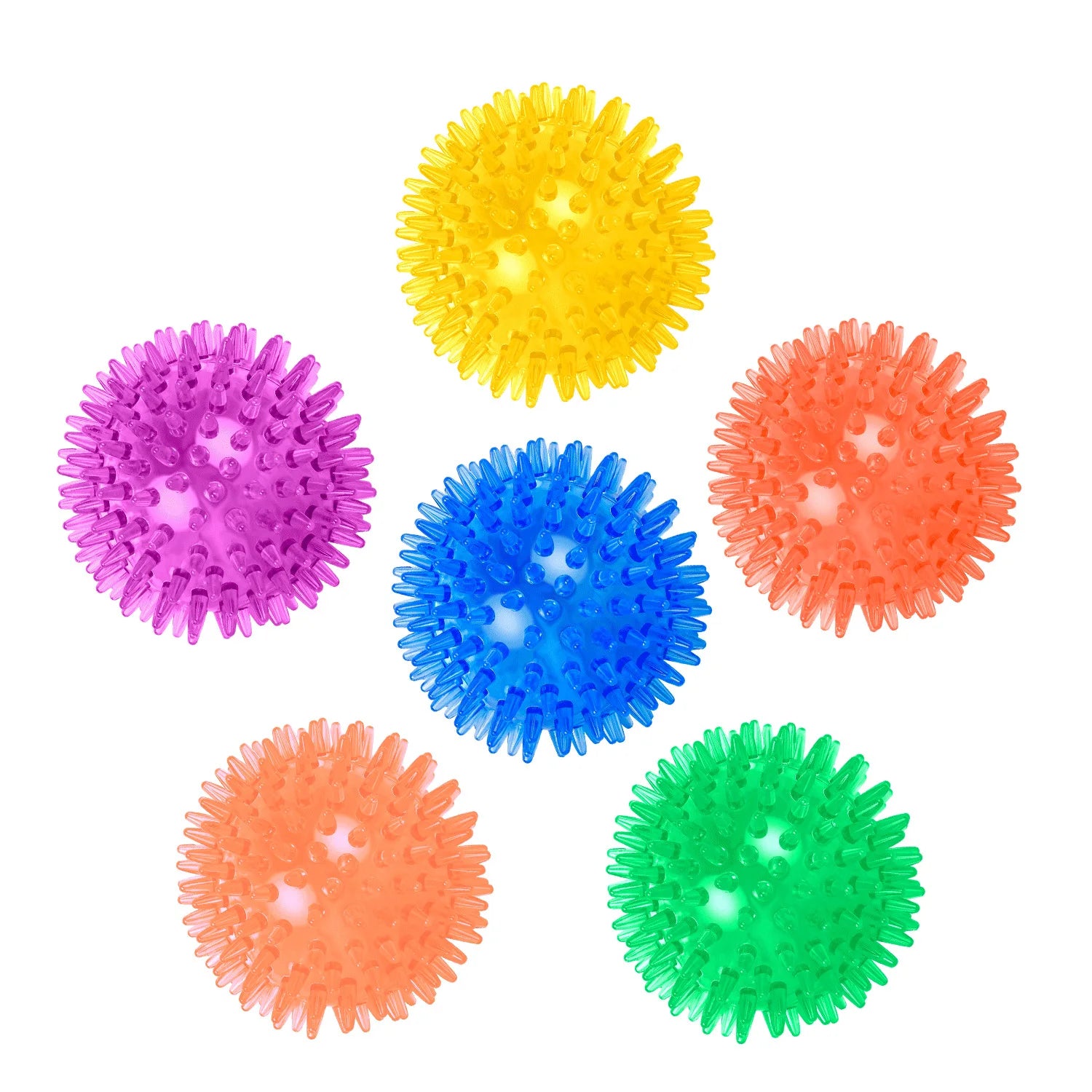 Pet Dog Toys Cat Puppy Sounding Toy Polka Squeaky Tooth Cleaning Ball TPR Training Pet Teeth Chewing Toy Thorn Balls Accessories