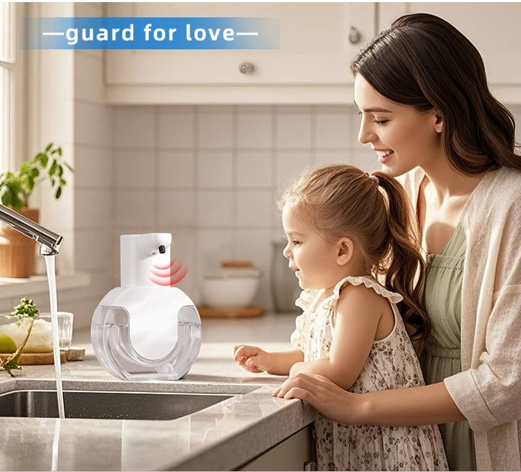 New Wall Mounted Automatic Soap Dispenser Foam Smart Hand Washing Machine 420ml Liquid Rechargeable Bathroom Induction Sensor