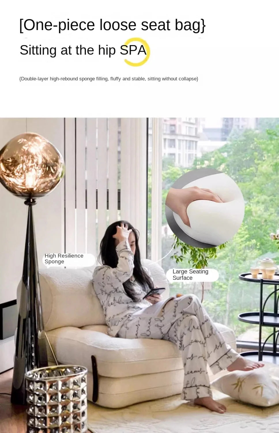 X&D Cream Style Lamb Fleece Leisure Folding Sofa Bed Fold Dual Use Single Small Unit Living Room Balcony Leisure Sofa Lazy Sofa