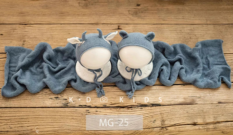 Knit Newborn Photography Wrap Multi-Color Soft Baby Posing Stretchable Wrap Studio Infant Shooting Background Accessories