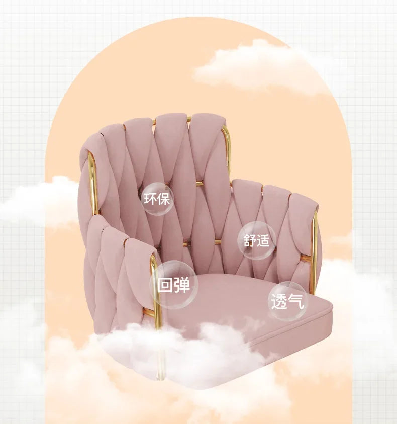 Study Throne Office Chair Vanity Modern Ergonomic Luxury Nordic Office Chair Designer Relaxing Sillas De Oficina Salon Furniture