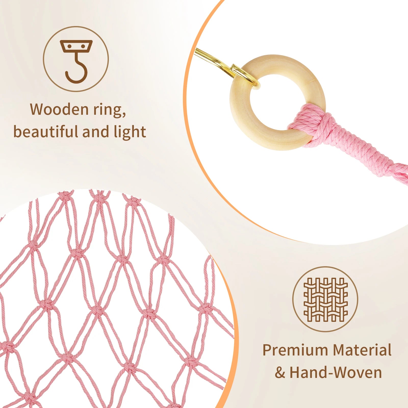 Plush Toy Hammock Large Capacity Stuffed Animals Organizer Net Macrame Tassels Boho Home Wall Decoration Hanging Basket