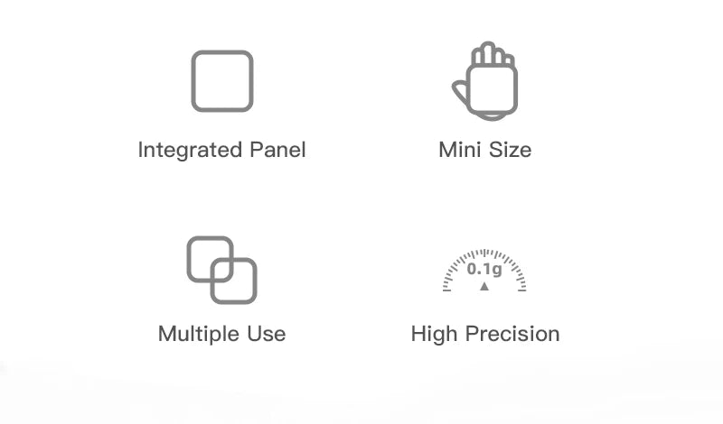 AliKisscafe Coffee Scale Electronic Bean Measuring Scale ABS Espresso Weighing Display Tray Spray 0.1g Kitchen Barista Accessory