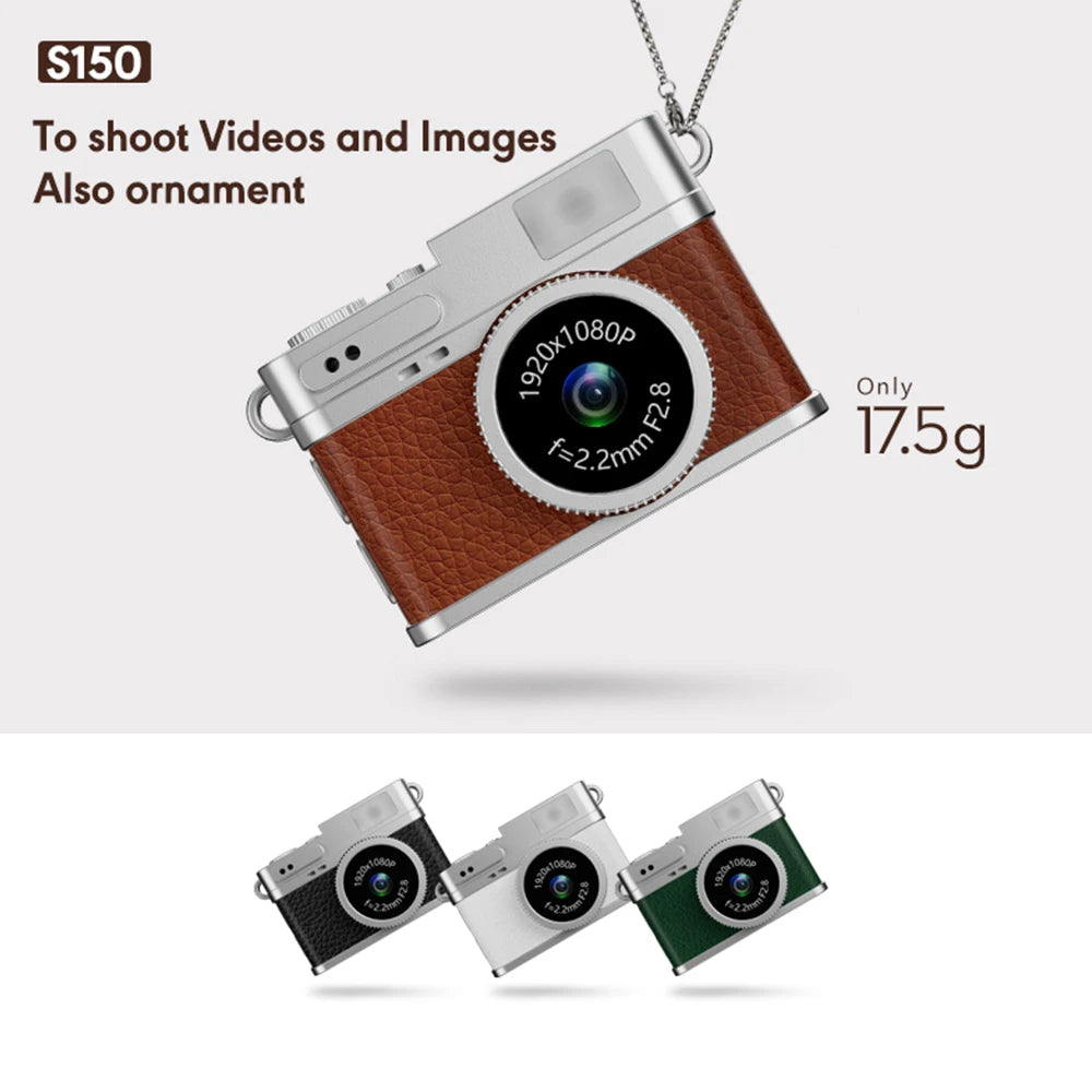 Digital Camera 1080P Retro CCD Mini Cam with Screen Indoor Outdoor Sports Portable Vintage Very Small Camcorder Video Recorder