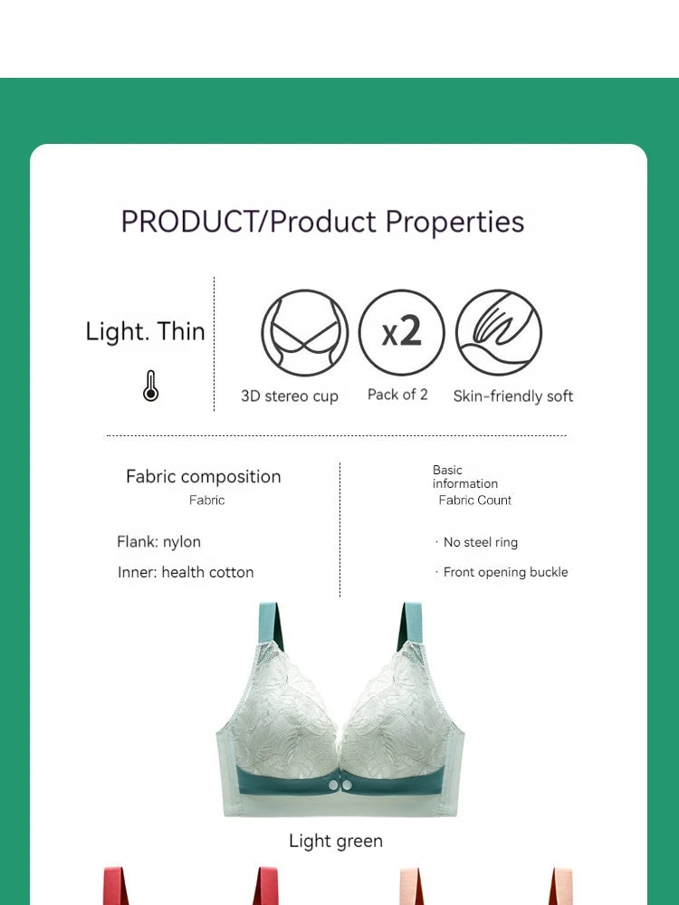 Thin Lace Maternity Breastfeeding Underwear For Women Comfortable Breathable Gathered Anti Sagging Bra For Pregnant Women