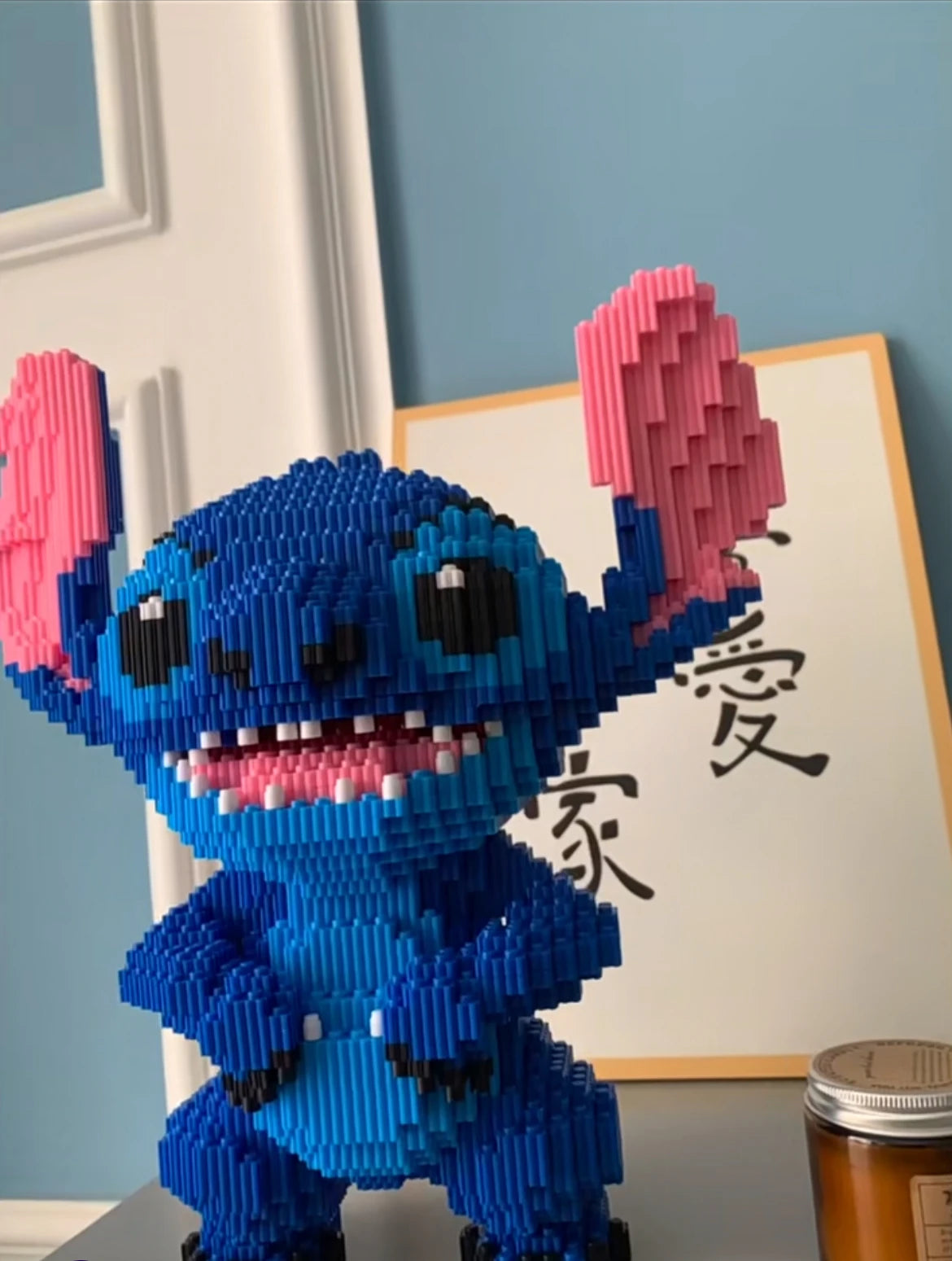 Kawaii Disney Building Block Stitch Giant Stitzer Assembly Toy Children's Birthday Gift Desk Decoration Statue Ornament Toys