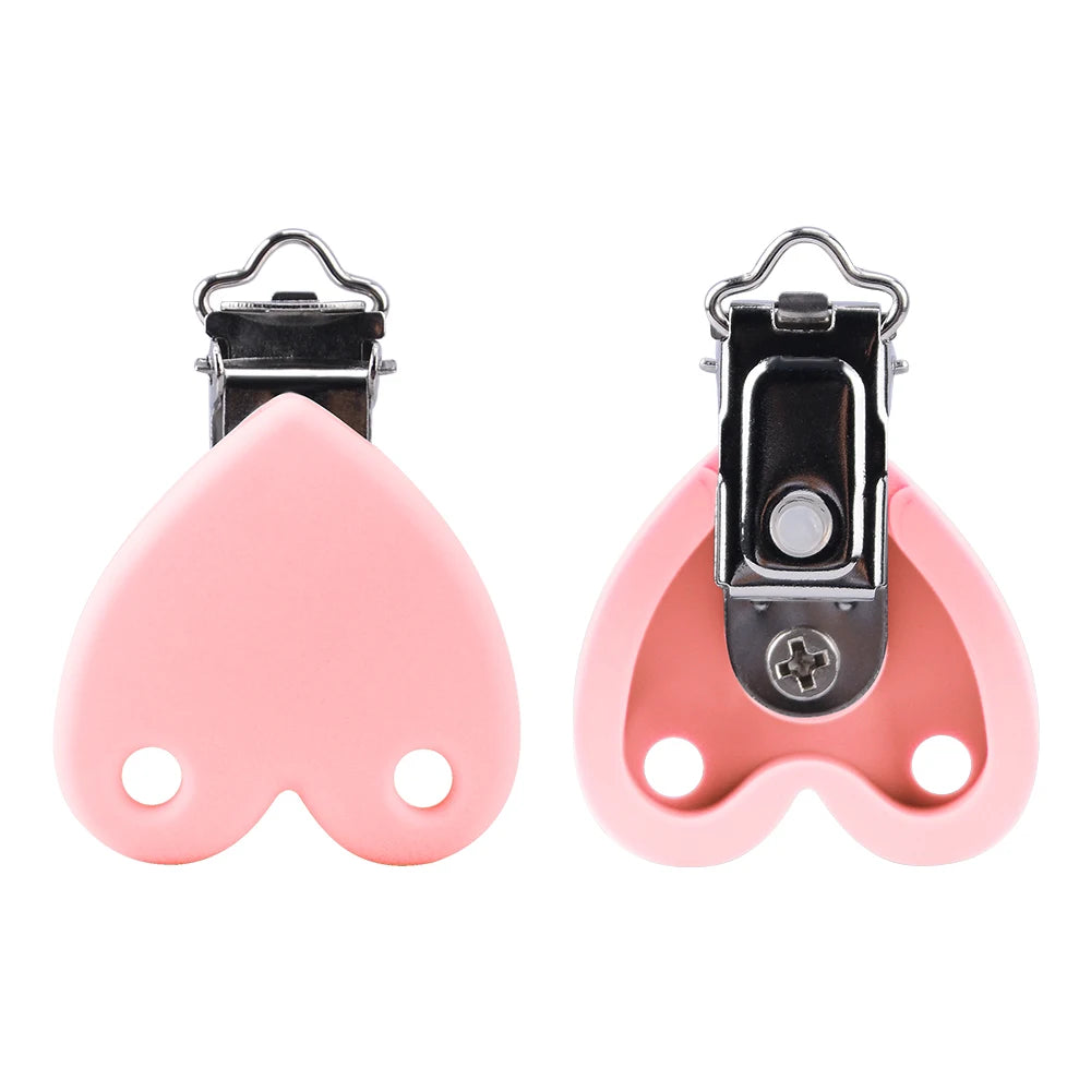 Lofca Silicone Clip 5 PCS Baby Pacifiers for DIY Pacifier Chain Nursing Teething Baby Gifts Food Grade Free BPA Baby