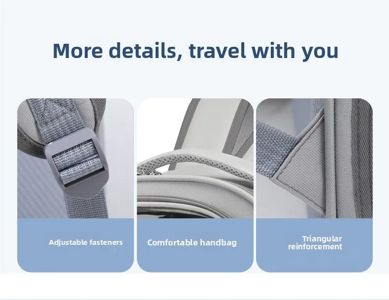 Large Capacity Breathable Mesh Portable Foldable Pet Carrier Backpack for Dog and Cat Outdoor Travel Camping Hiking Supplies