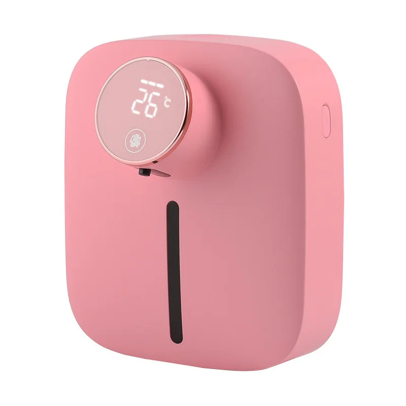 Wall-mounted Automatic Soap Dispenser Multifunctional Infrared Sensor LED Digital Display Touchless Foam USB Rechargeable