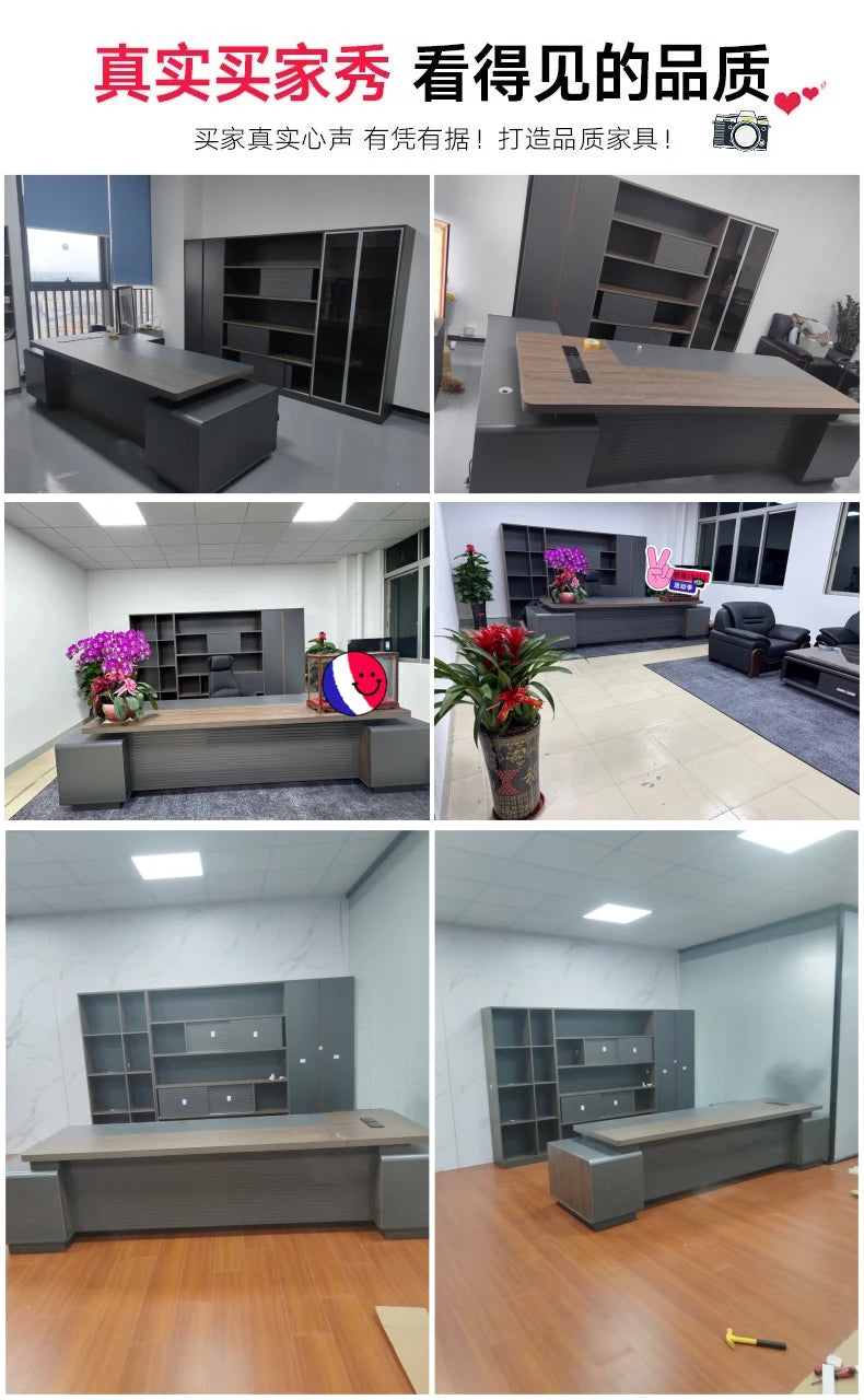 modernOfficedesk desktop table Furniture Standing l shaped gamingdesk computer gamer cabinets executive desk Work Desk Organizer