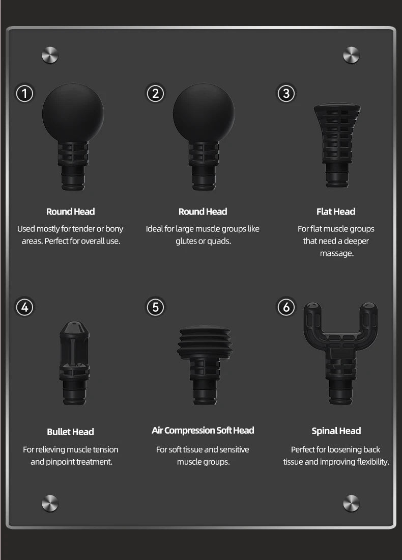 BOOSTER M2-12V LCD Display Massage Gun Professional Deep Muscle Massager Body Relaxation Fascial Gun Fitness