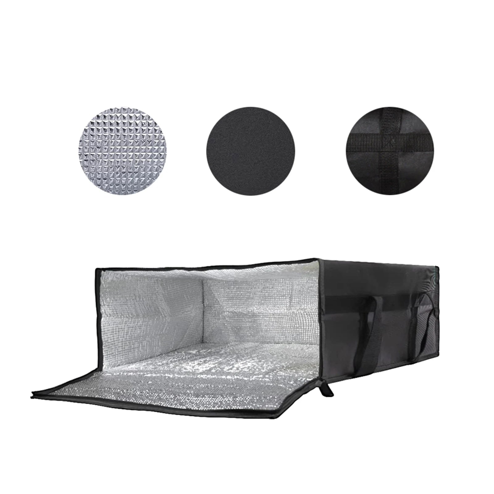 Food Pizza Develivey Bag Fresh Keeping Reusable Lightweight Fully Insulated for Personal Outdoor Catering Shopping Professional