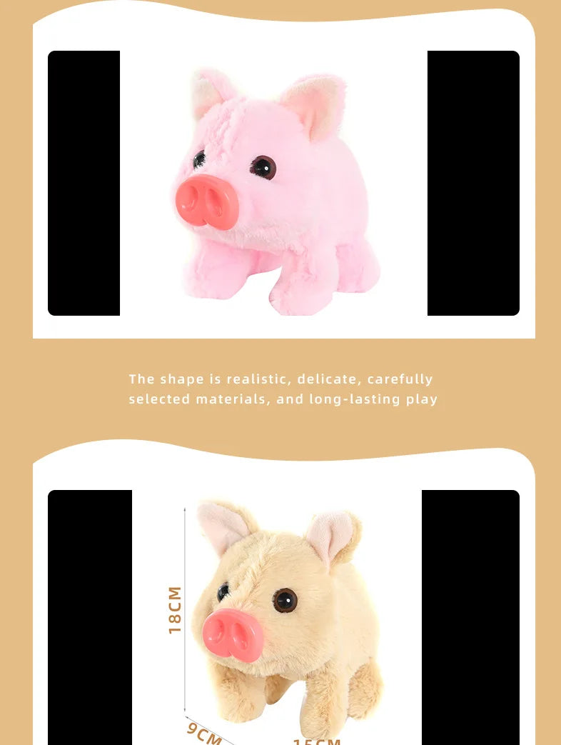 Electric Plush Leash Pig Simulation Called Walking Swing Electronic Pet Play House Doll Children's Toyshuggywuggytańczący kaktus