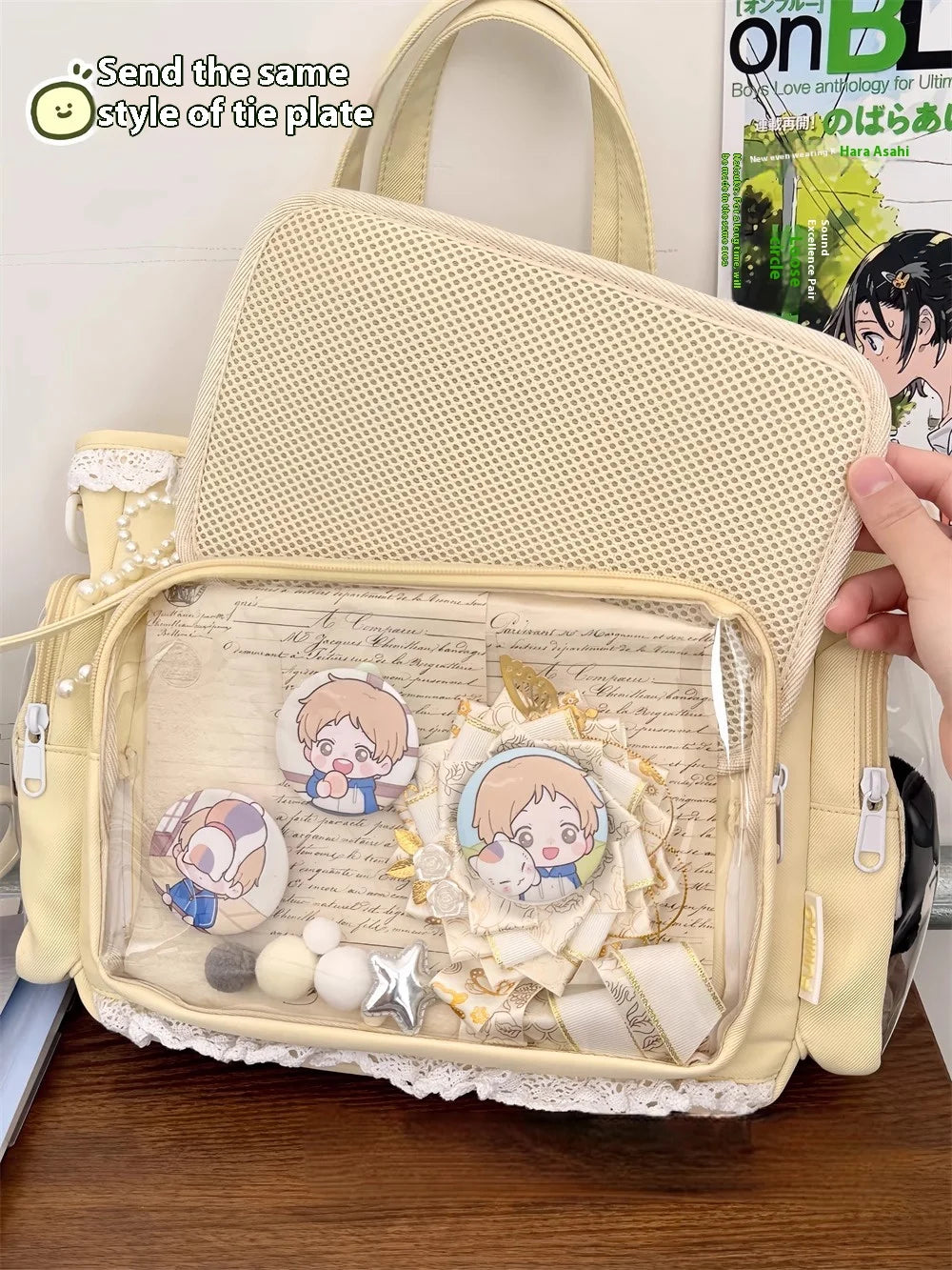 Ballet Girl Large Appetite Itabag Japanese Two-Dimension Single Shoulder Crossbody Bag Gift For Friends Women'S Handbag