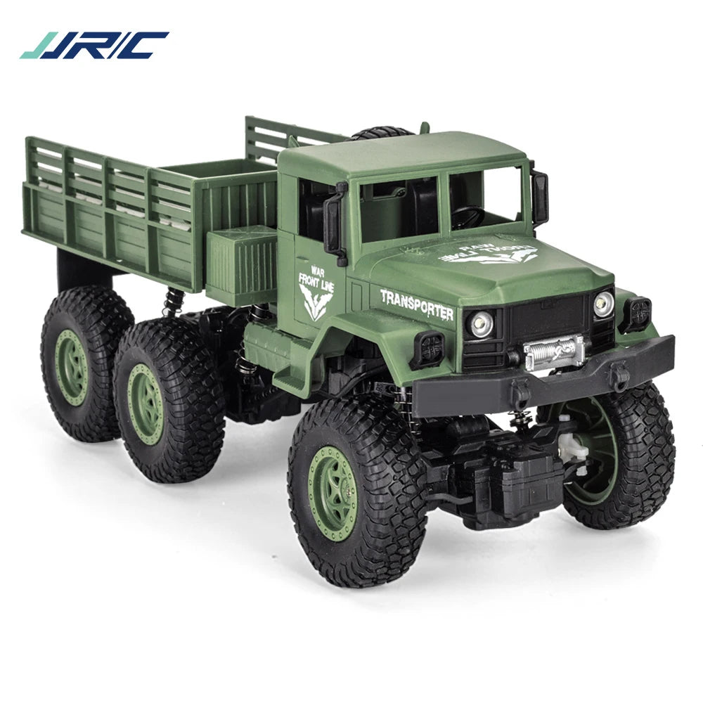 JJRC 1/18 Rc Car Off-Road  2.4G Radio Controlled Car Military Electric Machine 10Km/h Rc Buggy Children's Cars Toys for Boys kid