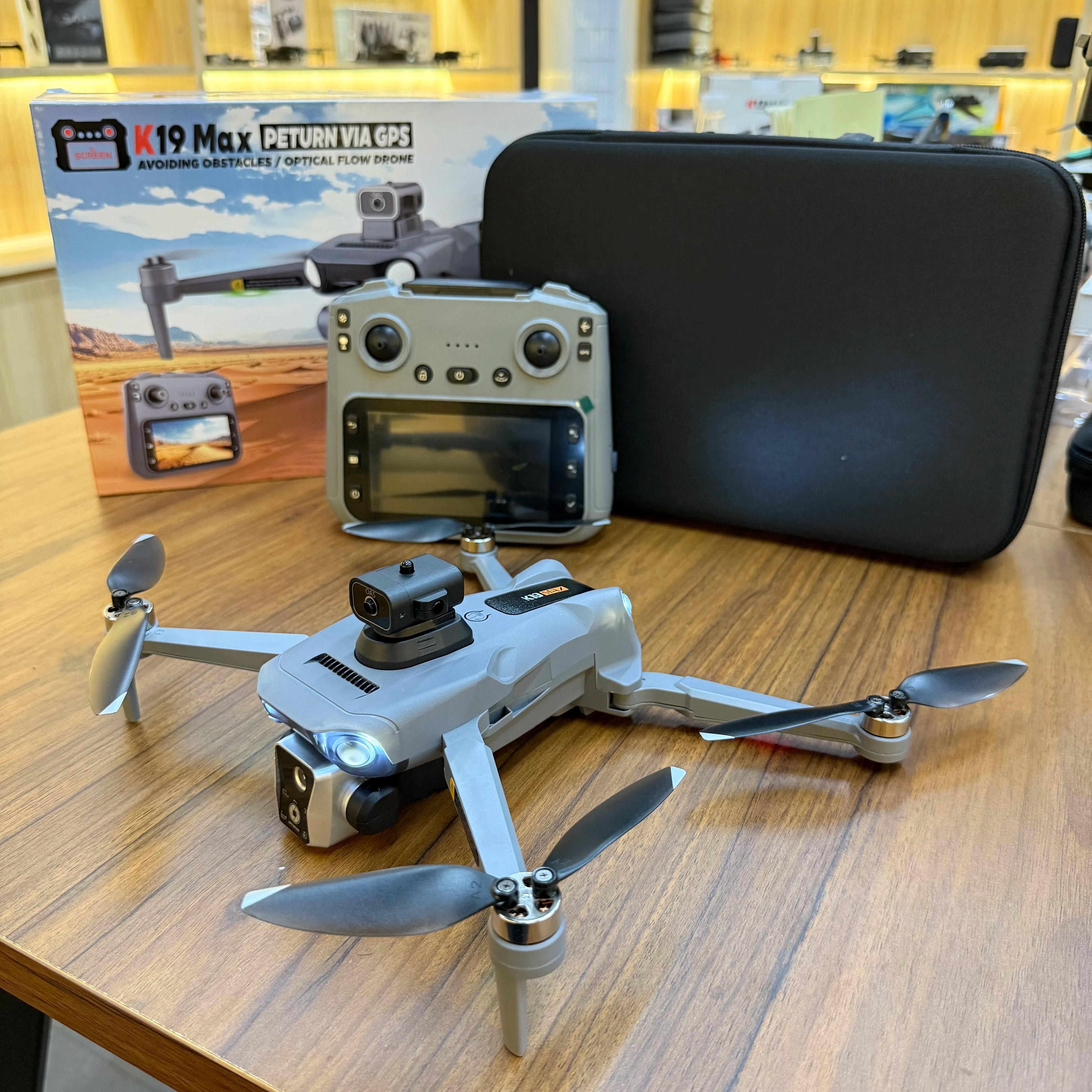 2025 K19Max GPS Return Drone 5G 8K HD Dual Camera Dron Remote With Screen Omnidirectional Obstacle Avoidance Drone RC Toy Gift