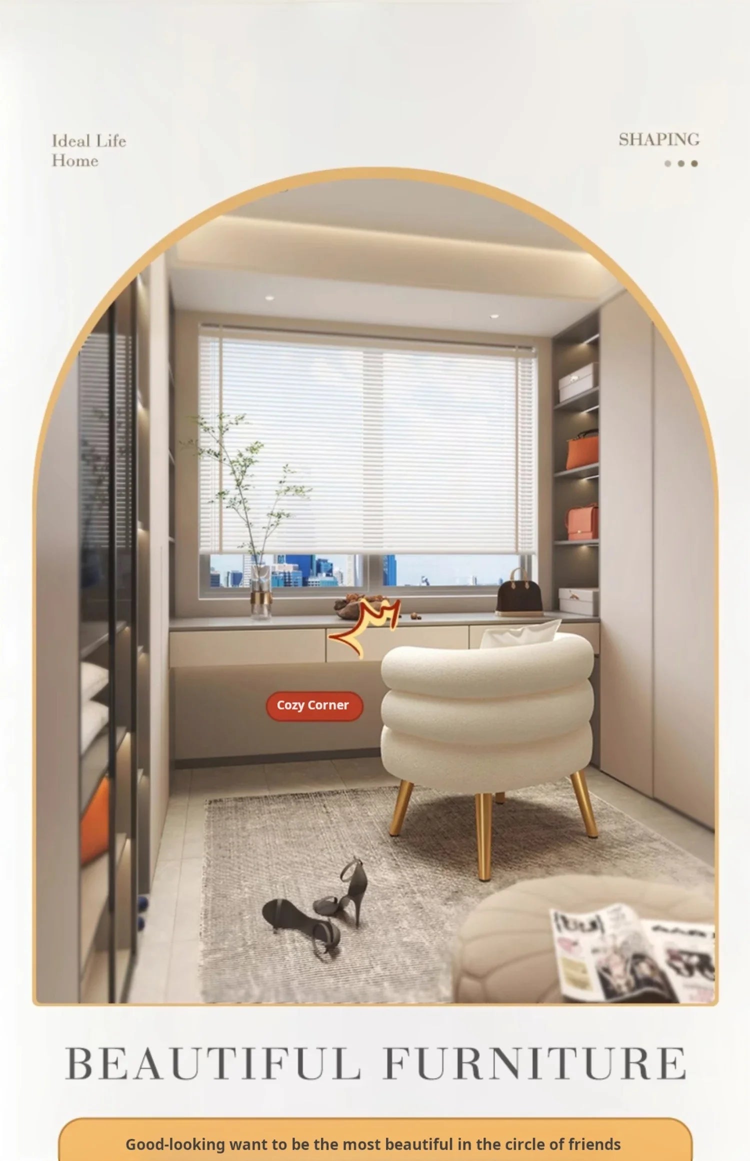 Modern Living Room1-Person Sofa Comfortable Bedroom Fluff Armchair Nordic Simple Nail Salon Makeup Chair Dressing Table Stool