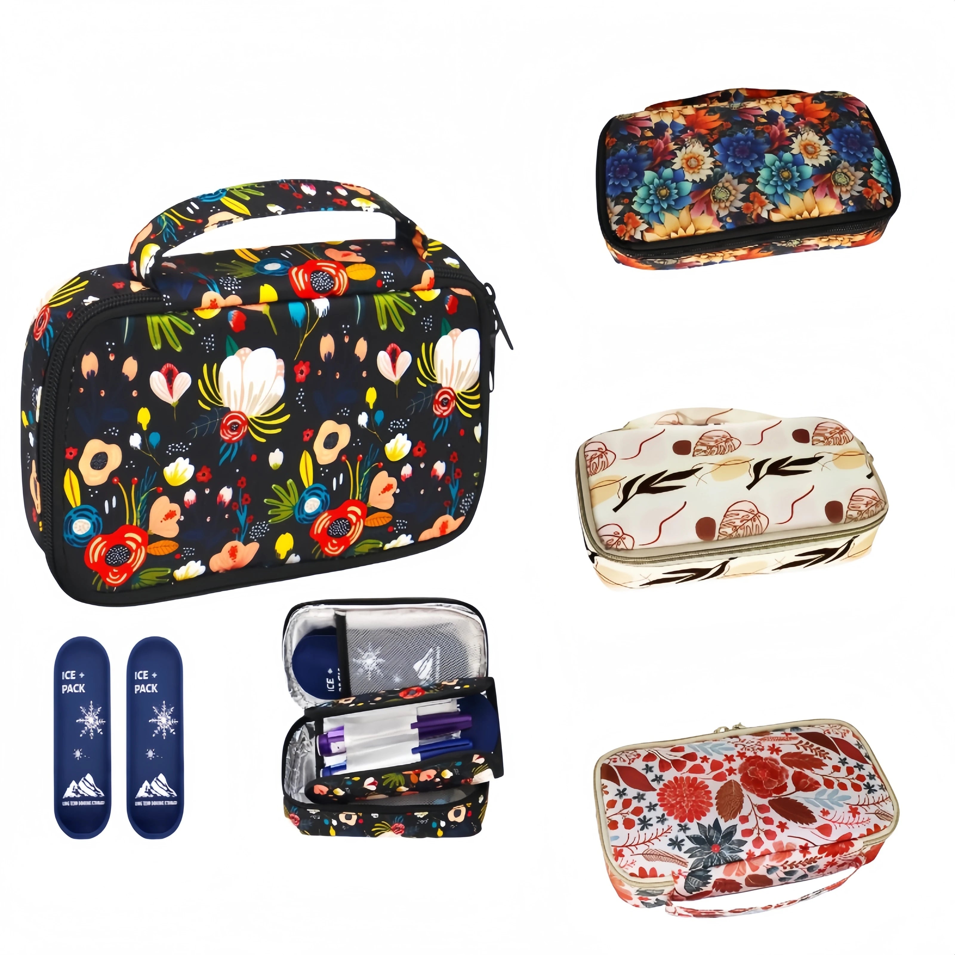 Large Portable Insulin Cooler Travel Bag - Lightweight, Durable Design for Outdoor Camping and Travel