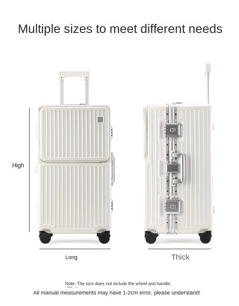 26/28/32 Inch Large Capacity Travel Suitcase Rolling Luggage Aluminum frame Suitcase Trolley Case with Cup Holder Travel Case