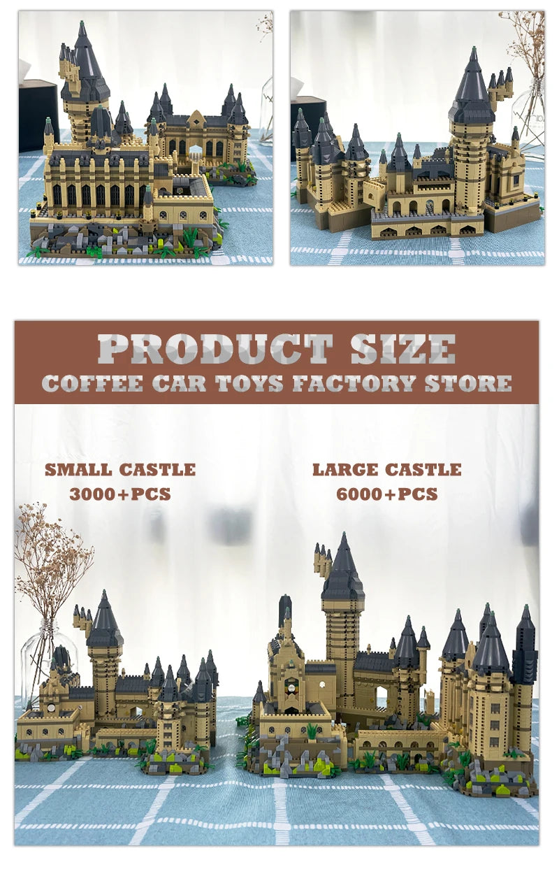 Creative Magic School Model Diamond Bricks Sets Medieval Castle MOC Building Blocks DIY Plastic Toys Adult Kids Christmas Gifts