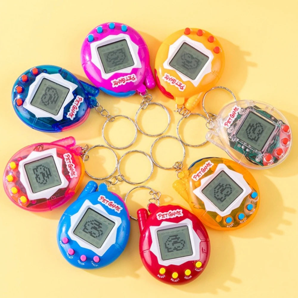 1PC Transparent Electronic Pets Nostalgic 168 Pets In One Virtual Cyber Digital Nostalgic Funny Toys Pixel Funny Play