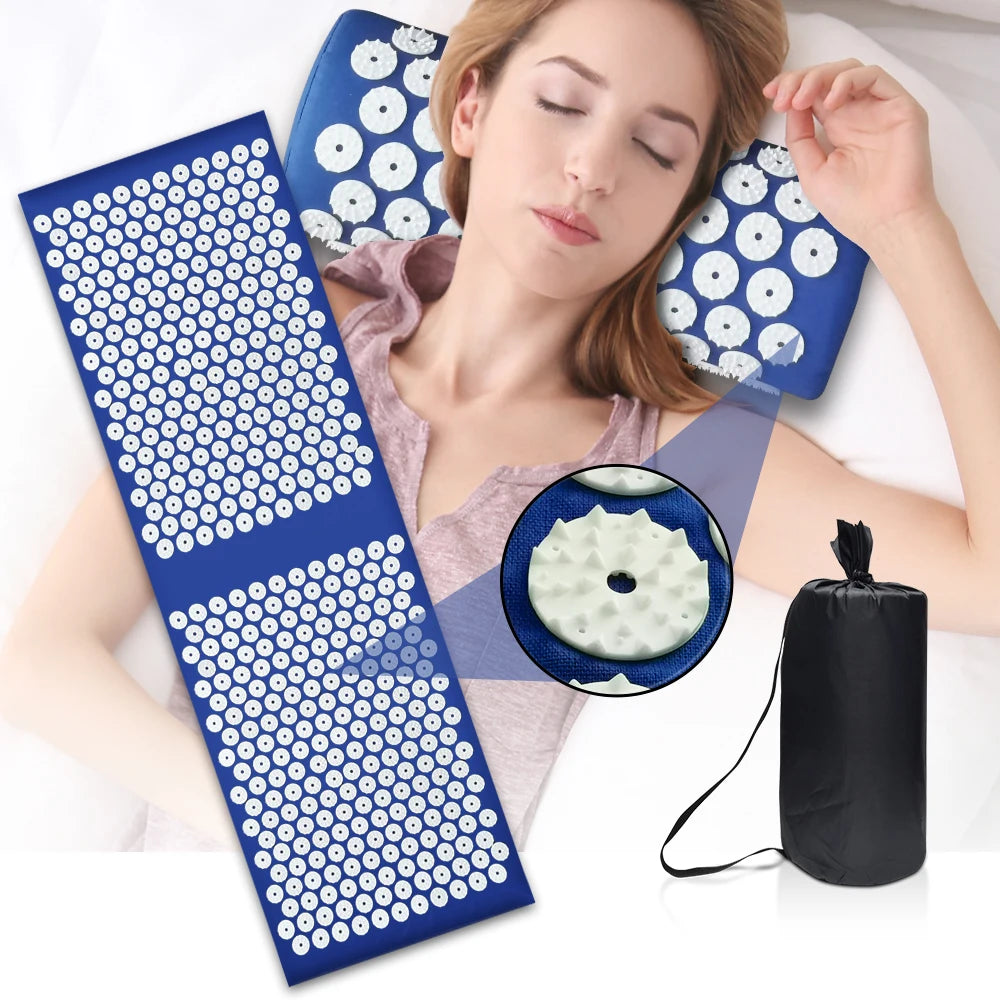 Extra Long Acupuncture Back Body Massage Yoga Sport Fitness Cushion Kuznetsov's Applicator Acupressure Spike Mat Pain Relief