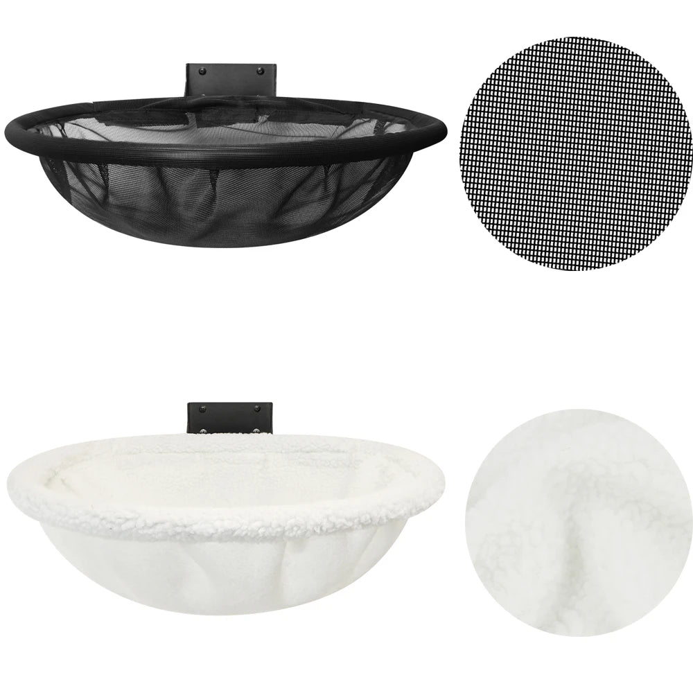 Cat Hammock Wall Mounted Foldable and Stable Breathable Cat Bed for Sleeping, Playing, Climbing and Resting