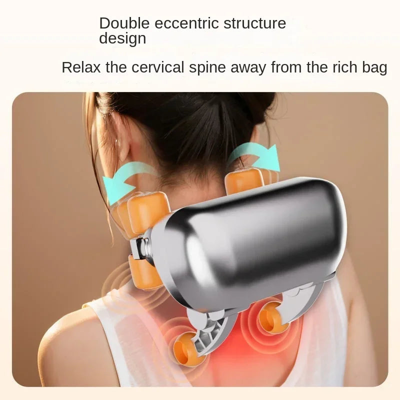 Dual-use Waist Walking Buttocks Cushion Vibrator Cushion for Back, Multifunctional Full Body Massage Mat, Neck and Back Massager