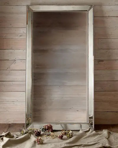 Full Length French Style Mirror Decoration Wall Living Room Aesthetic Mirror Luxury Vintage Floor Standing Espelho Accessories